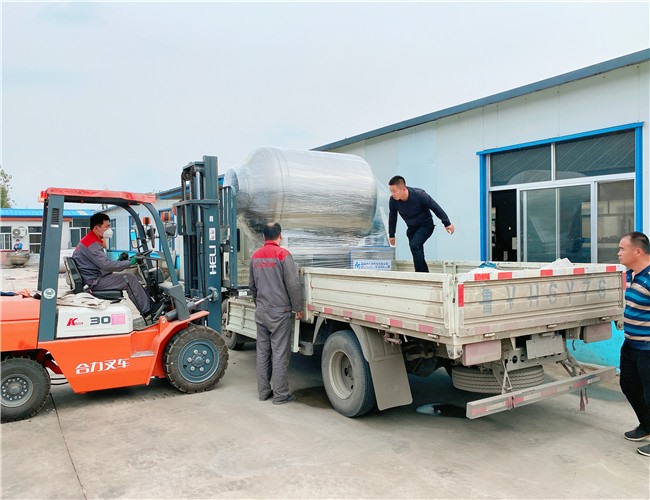 1200L變頻水冷泵真空滾揉機(jī)發(fā)往濱州陽信